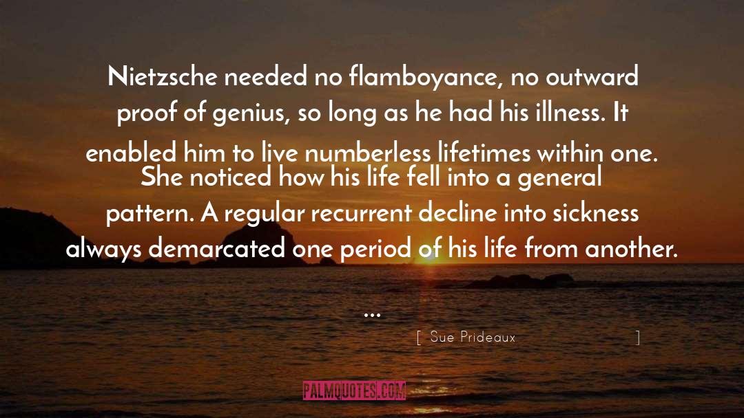 Sue Prideaux Quotes: Nietzsche needed no flamboyance, no