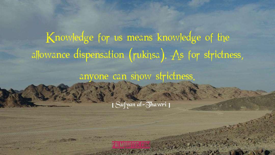 Sufyan Al-Thawri Quotes: Knowledge for us means knowledge