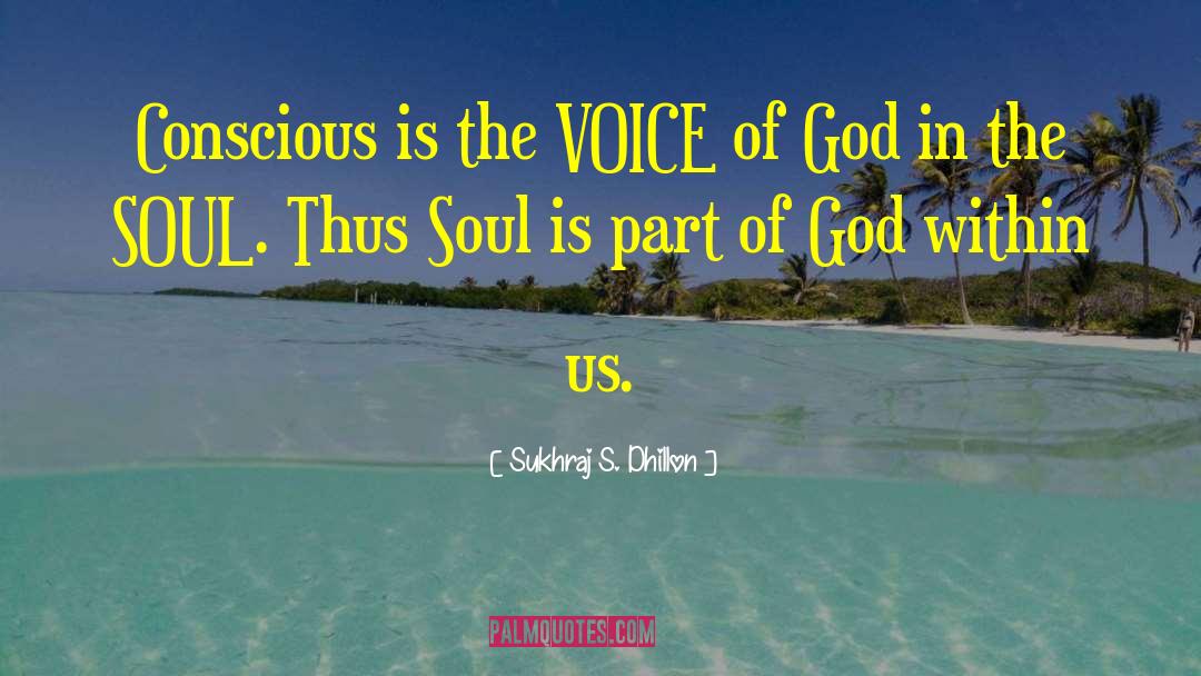 Sukhraj S. Dhillon Quotes: Conscious is the VOICE of