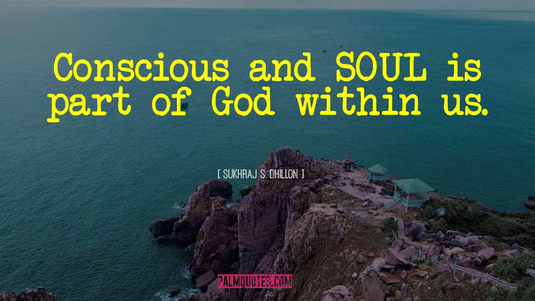 Sukhraj S. Dhillon Quotes: Conscious and SOUL is part