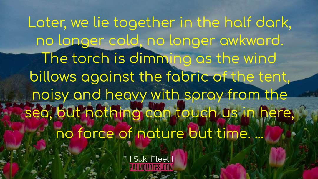 Suki Fleet Quotes: Later, we lie together in