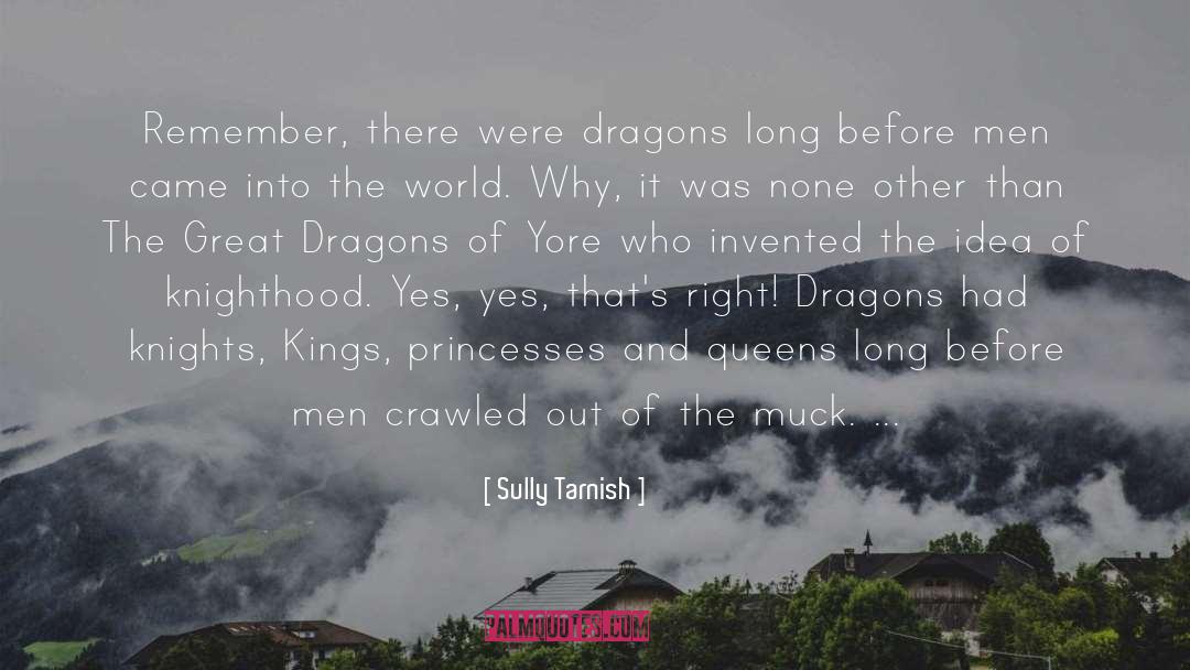 Sully Tarnish Quotes: Remember, there were dragons long