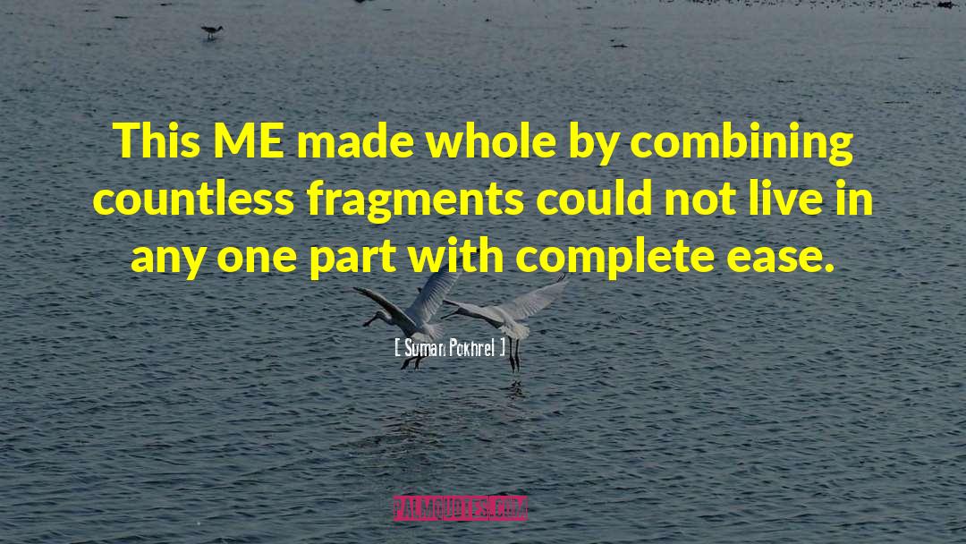 Suman Pokhrel Quotes: This ME <br />made whole