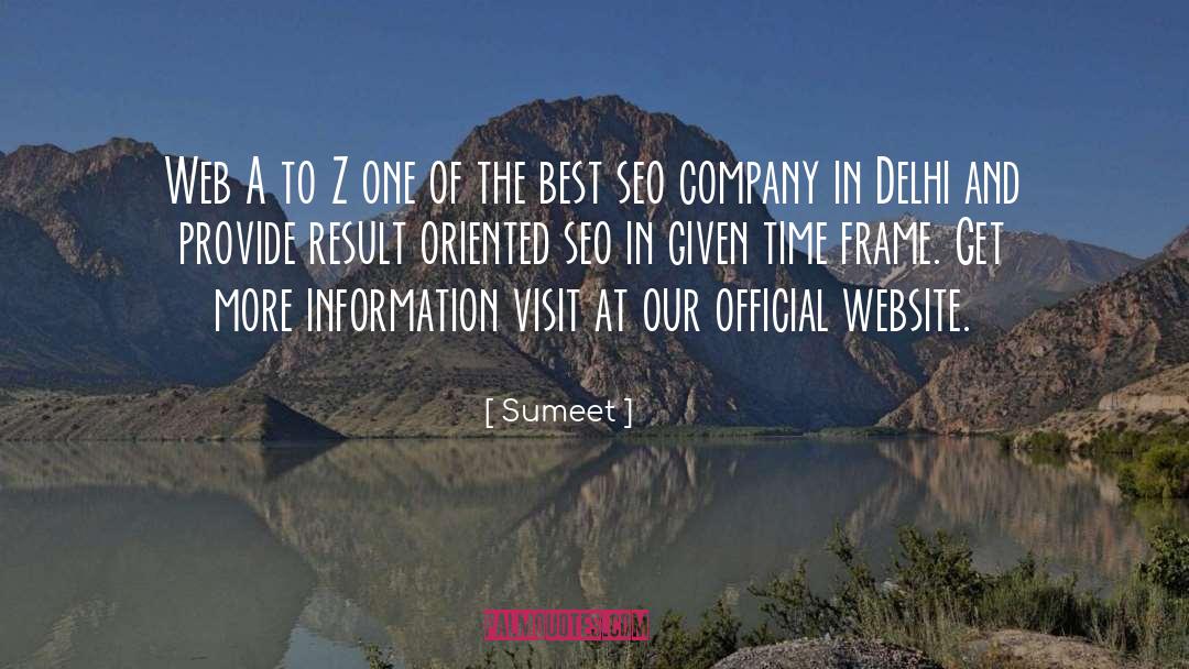 Sumeet Quotes: Web A to Z one