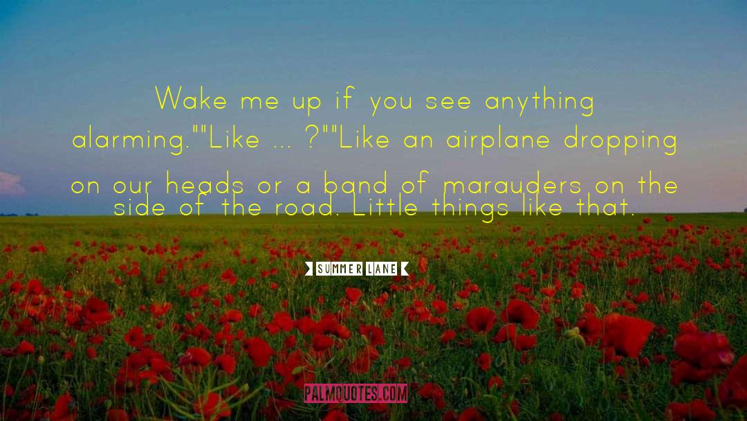 Summer Lane Quotes: Wake me up if you