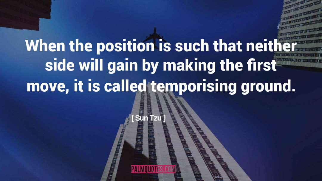 Sun Tzu Quotes: When the position is such