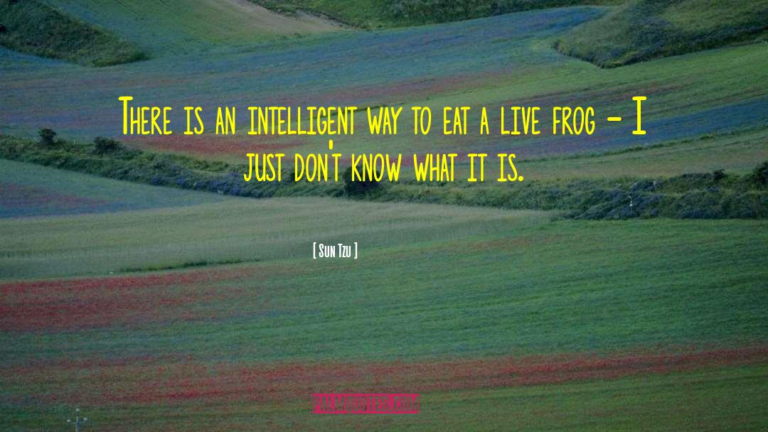 Sun Tzu Quotes: There is an intelligent way