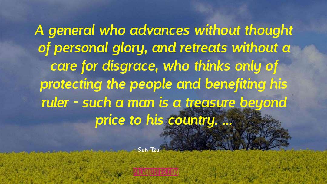 Sun Tzu Quotes: A general who advances without