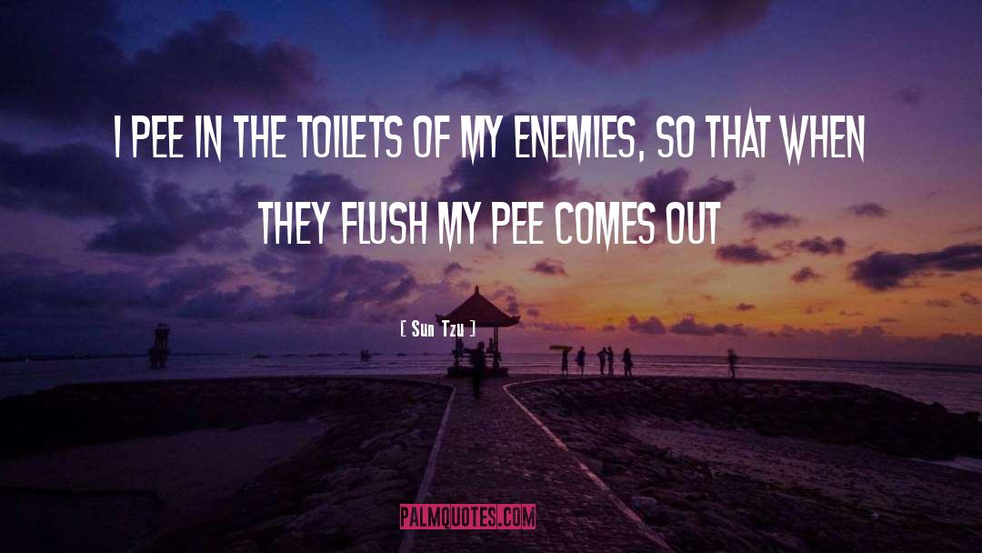 Sun Tzu Quotes: I pee in the toilets