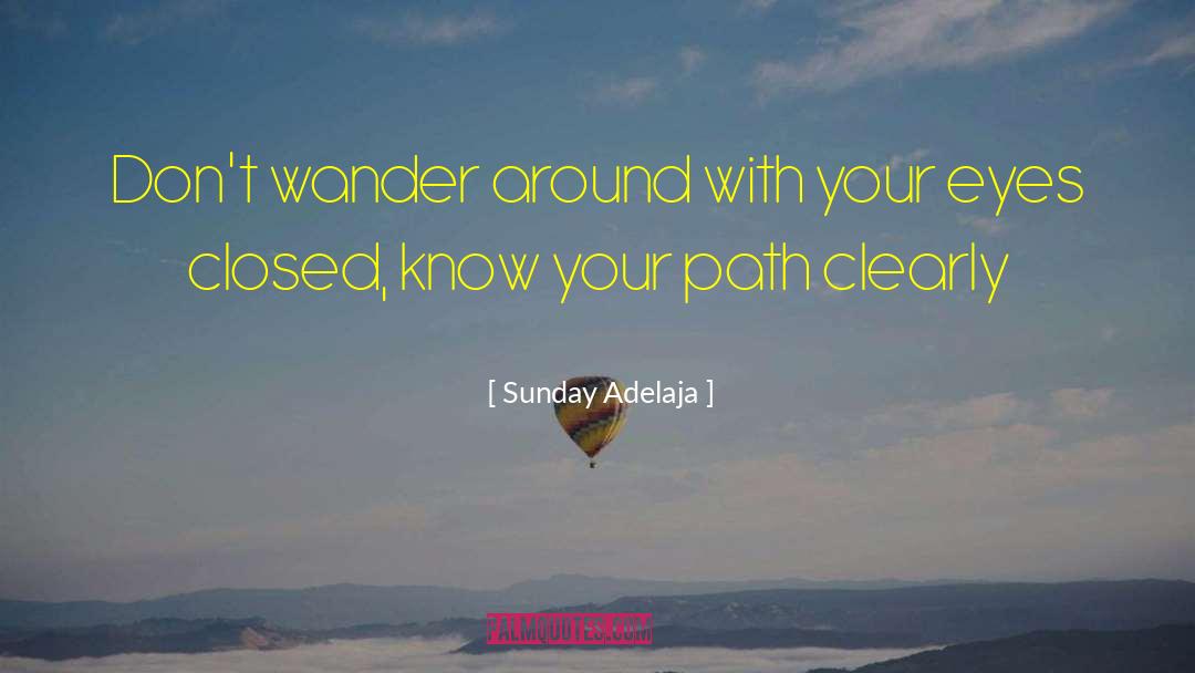 Sunday Adelaja Quotes: Don't wander around with your