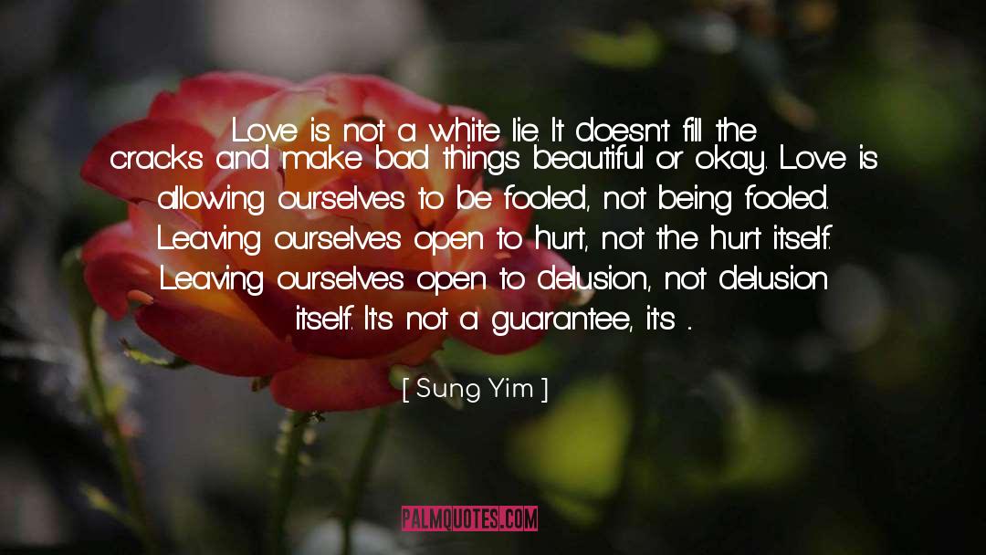 Sung Yim Quotes: Love is not a white