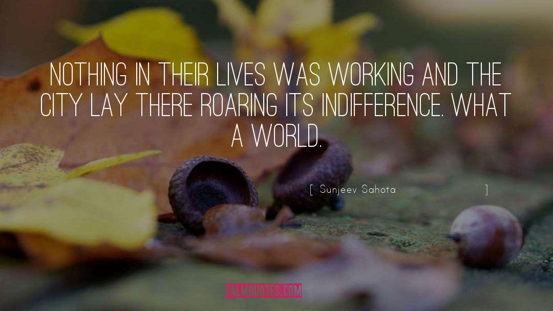 Sunjeev Sahota Quotes: Nothing in their lives was