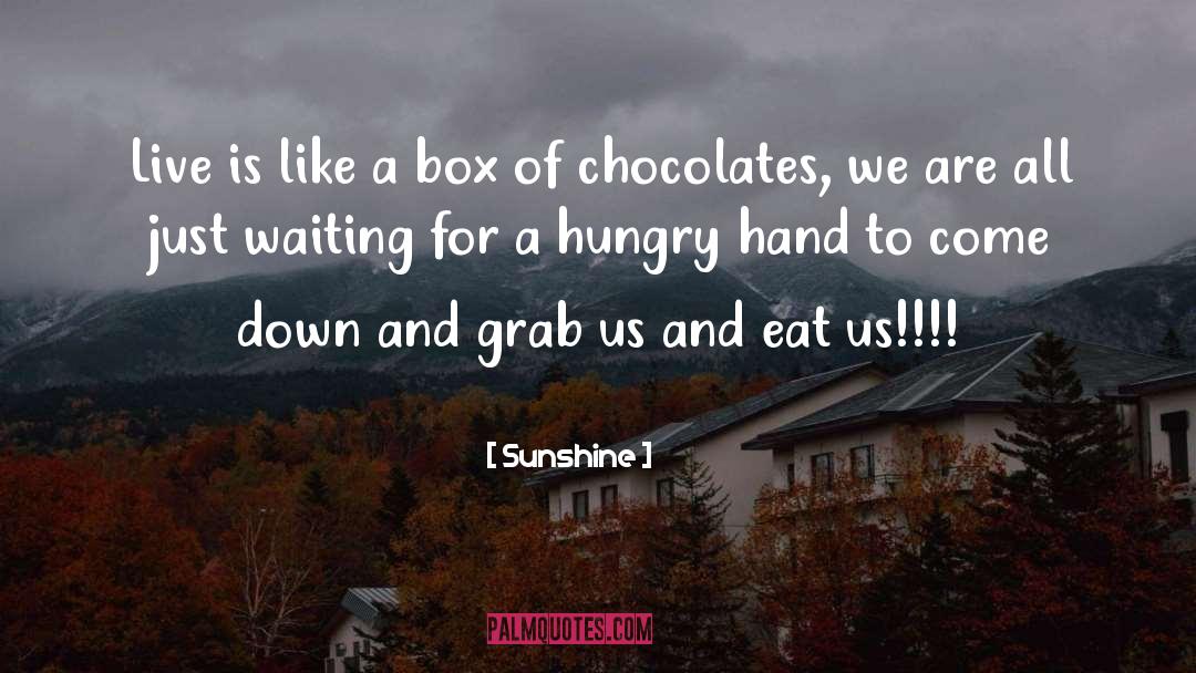 Sunshine Quotes: Live is like a box