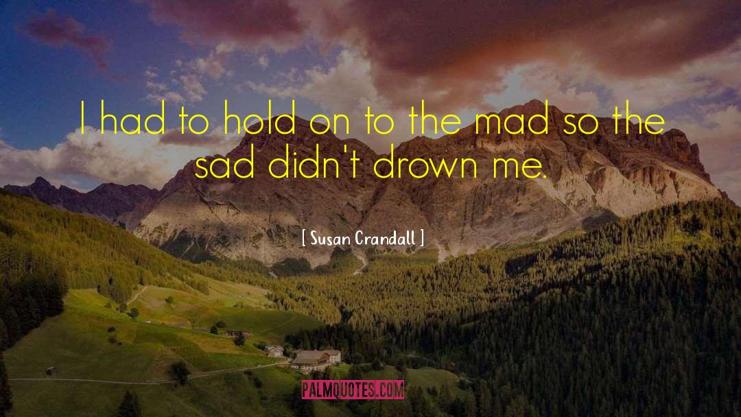 Susan Crandall Quotes: I had to hold on