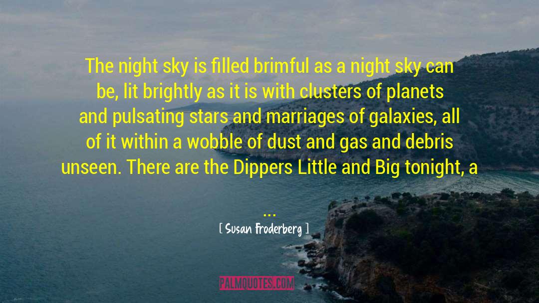 Susan Froderberg Quotes: The night sky is filled