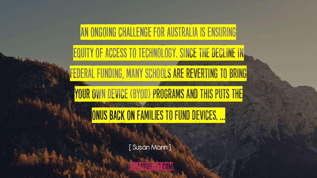 Susan Mann Quotes: An ongoing challenge for Australia