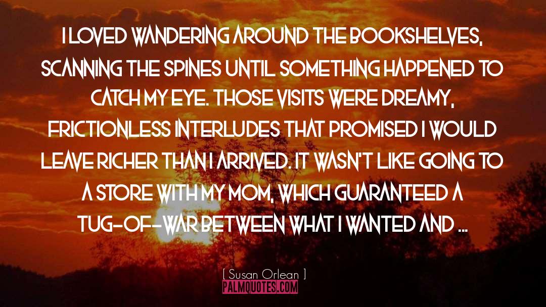 Susan Orlean Quotes: I loved wandering around the