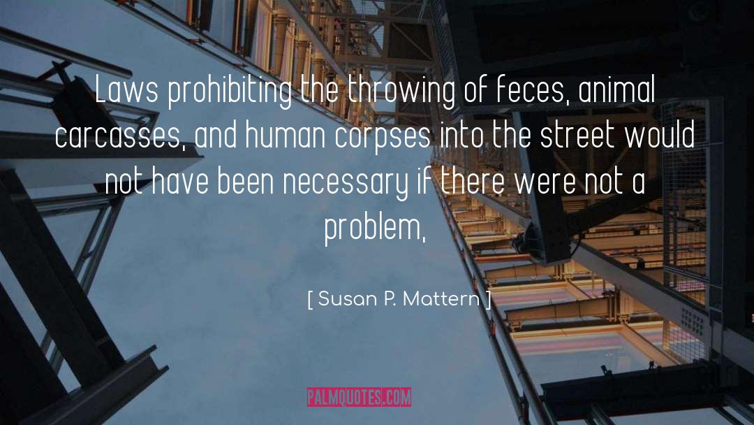 Susan P. Mattern Quotes: Laws prohibiting the throwing of