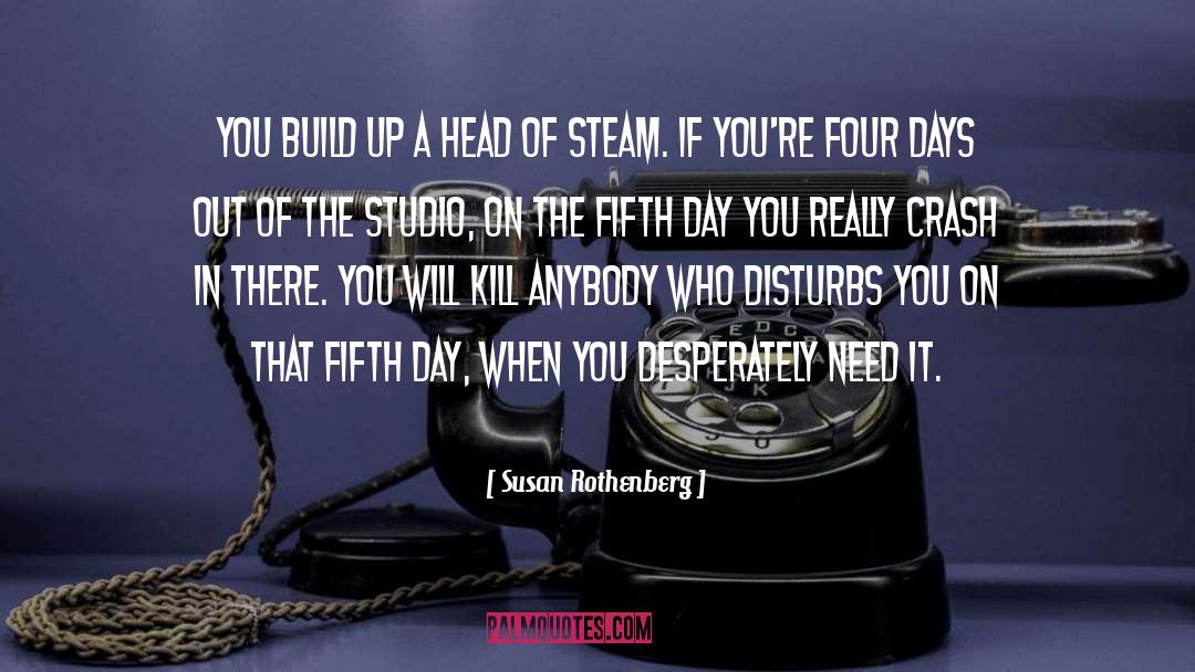 Susan Rothenberg Quotes: You build up a head