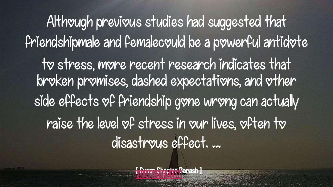 Susan Shapiro Barash Quotes: Although previous studies had suggested