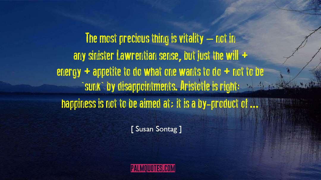 Susan Sontag Quotes: The most precious thing is
