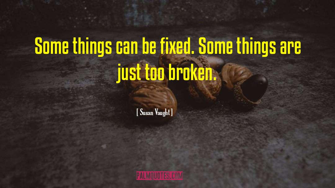 Susan Vaught Quotes: Some things can be fixed.