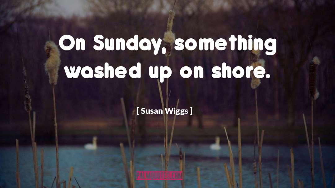 Susan Wiggs Quotes: On Sunday, something washed up