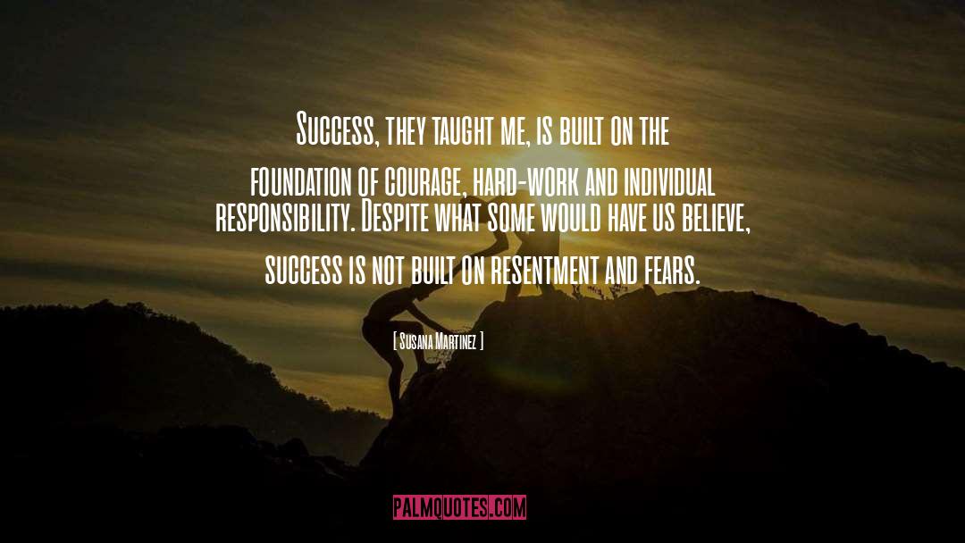 Susana Martinez Quotes: Success, they taught me, is