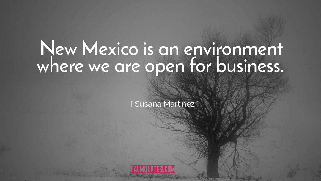 Susana Martinez Quotes: New Mexico is an environment