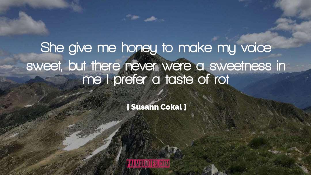 Susann Cokal Quotes: She give me honey to