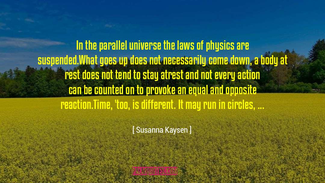 Susanna Kaysen Quotes: In the parallel universe the