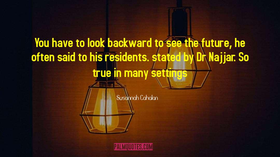 Susannah Cahalan Quotes: You have to look backward