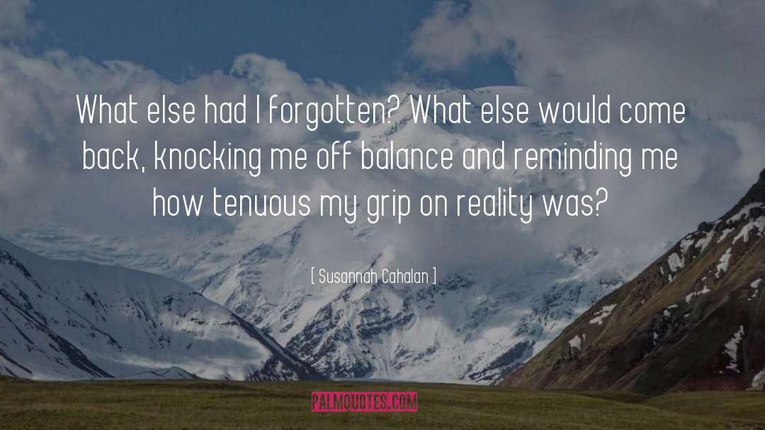 Susannah Cahalan Quotes: What else had I forgotten?