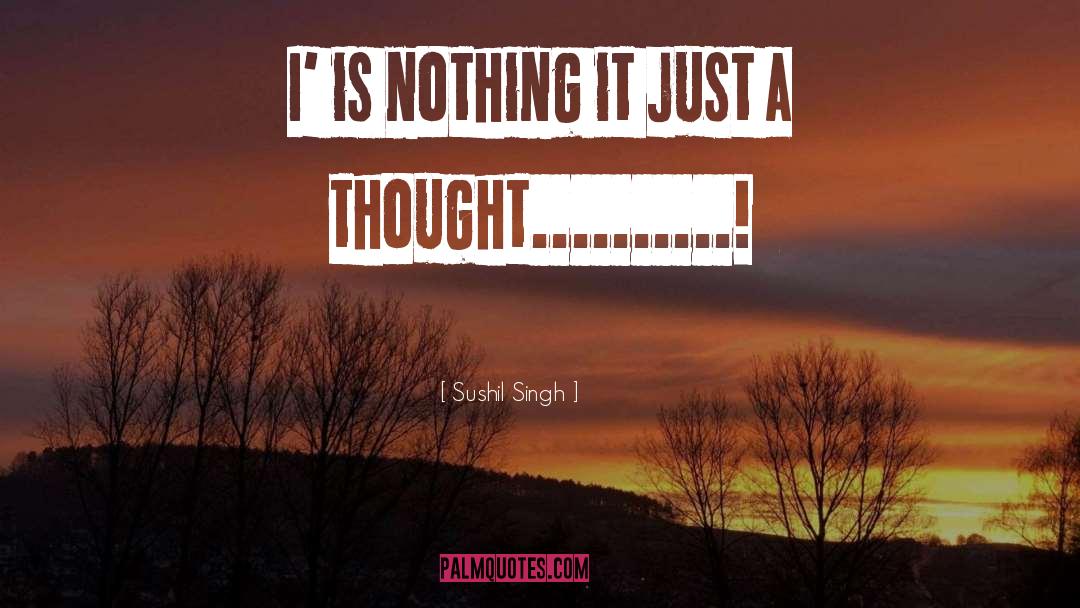 Sushil Singh Quotes: I' is nothing it just