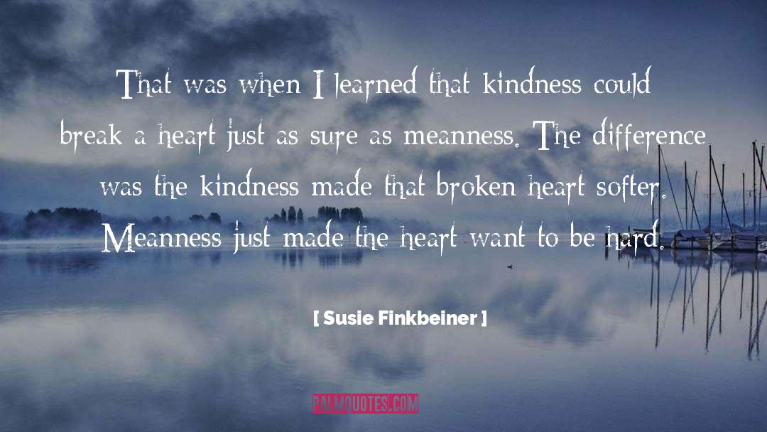 Susie Finkbeiner Quotes: That was when I learned