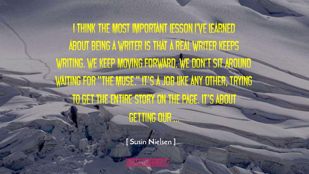 Susin Nielsen Quotes: I think the most important