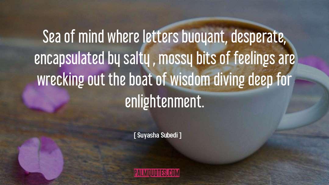 Suyasha Subedi Quotes: Sea of mind where letters