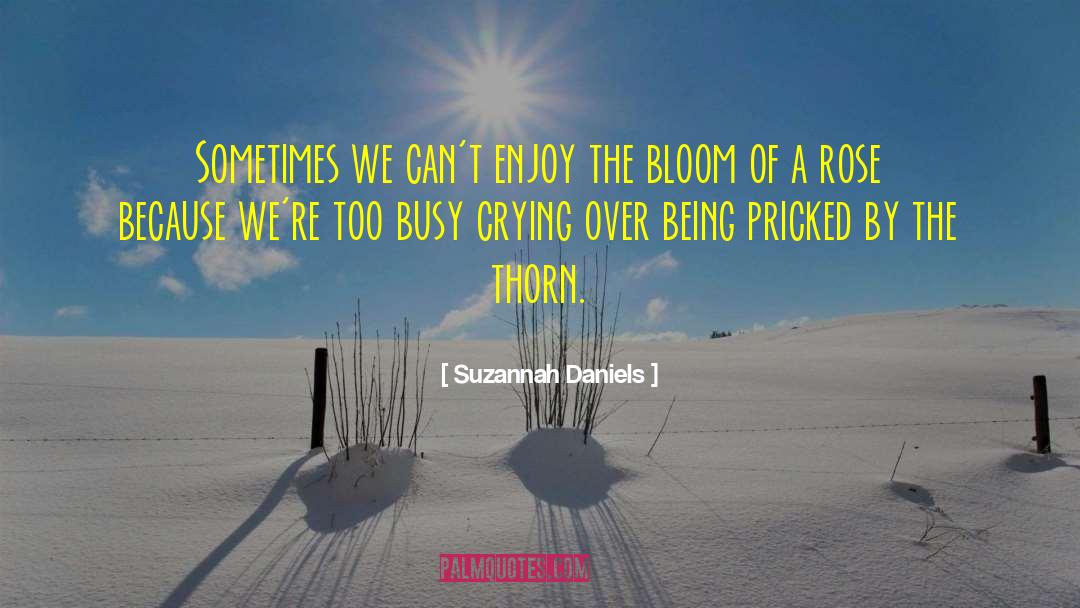 Suzannah Daniels Quotes: Sometimes we can't enjoy the