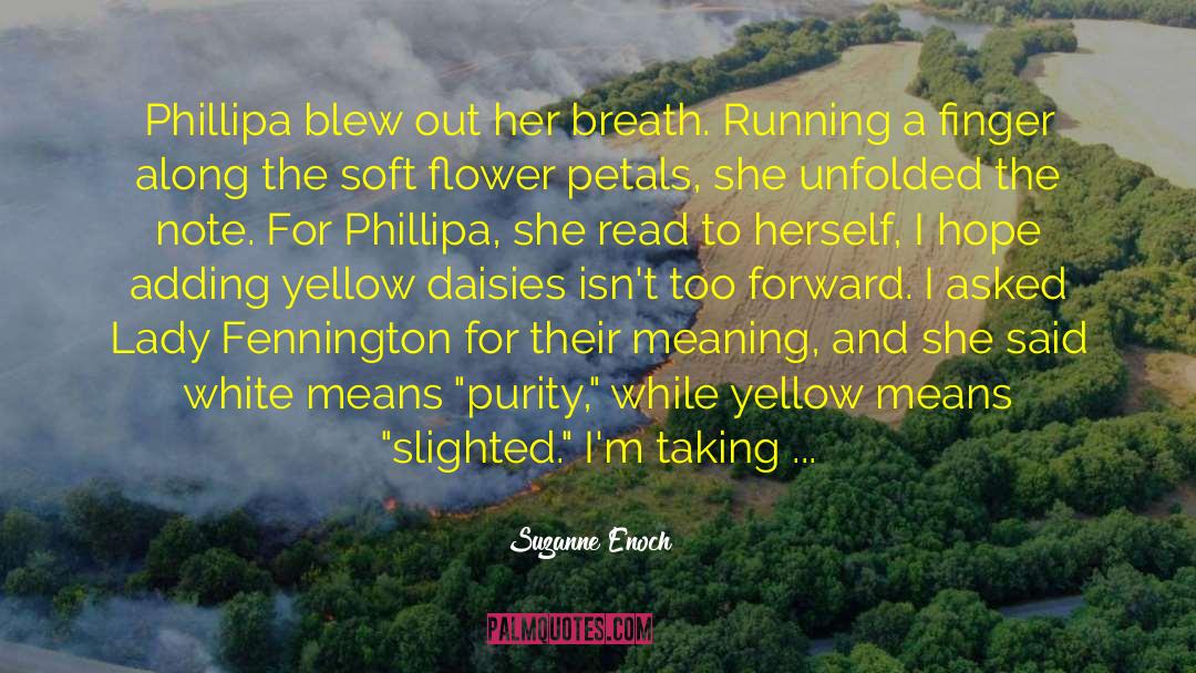 Suzanne Enoch Quotes: Phillipa blew out her breath.