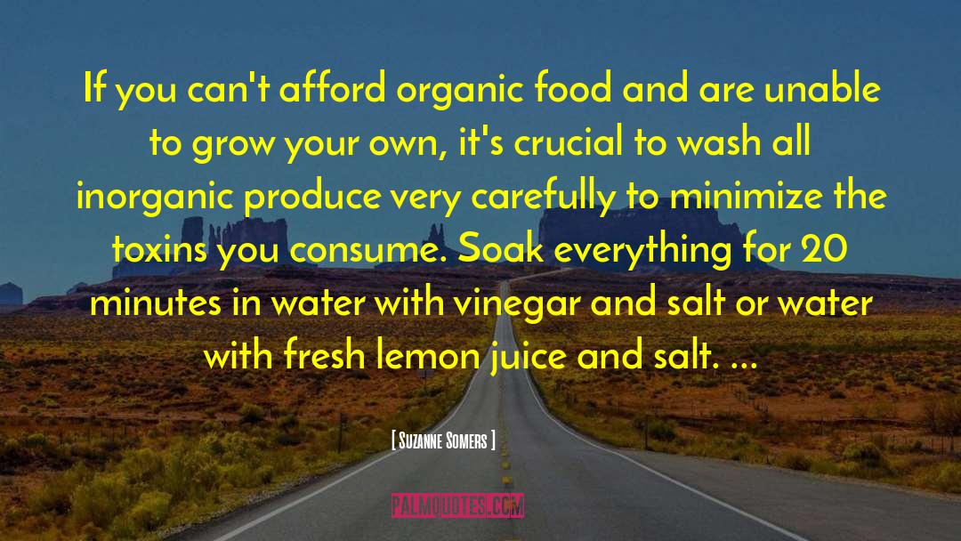 Suzanne Somers Quotes: If you can't afford organic