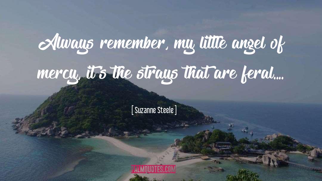 Suzanne Steele Quotes: Always remember, my little angel