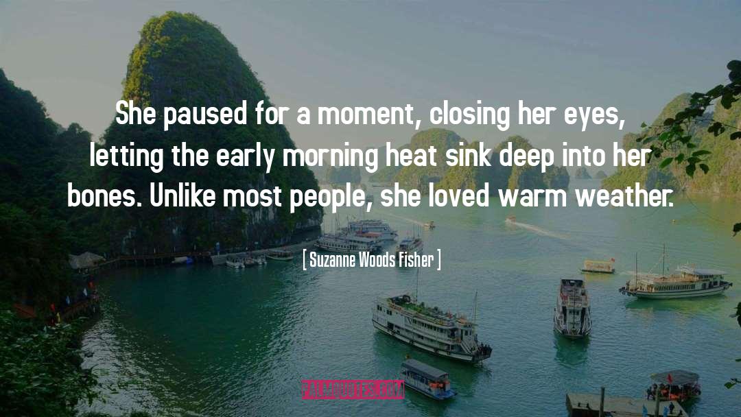 Suzanne Woods Fisher Quotes: She paused for a moment,