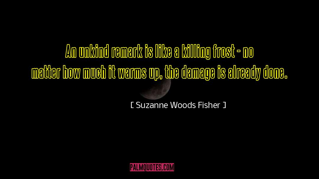 Suzanne Woods Fisher Quotes: An unkind remark is like