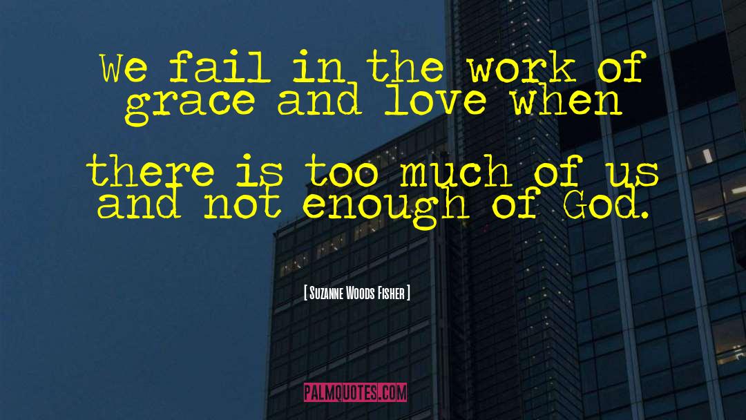 Suzanne Woods Fisher Quotes: We fail in the work
