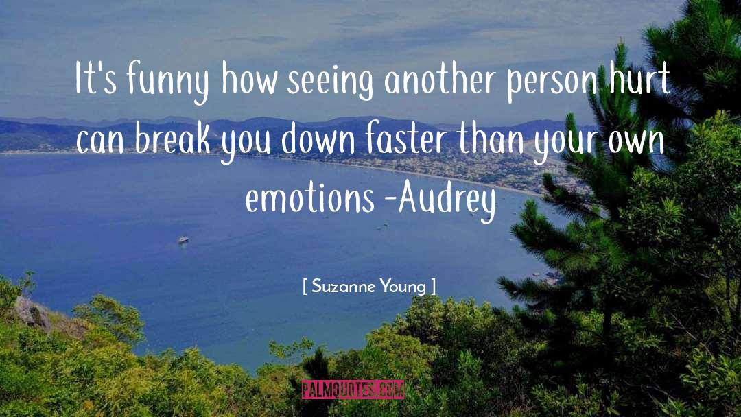 Suzanne Young Quotes: It's funny how seeing another