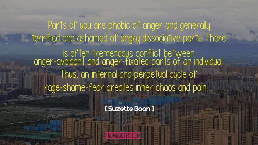 Suzette Boon Quotes: Parts of you are phobic