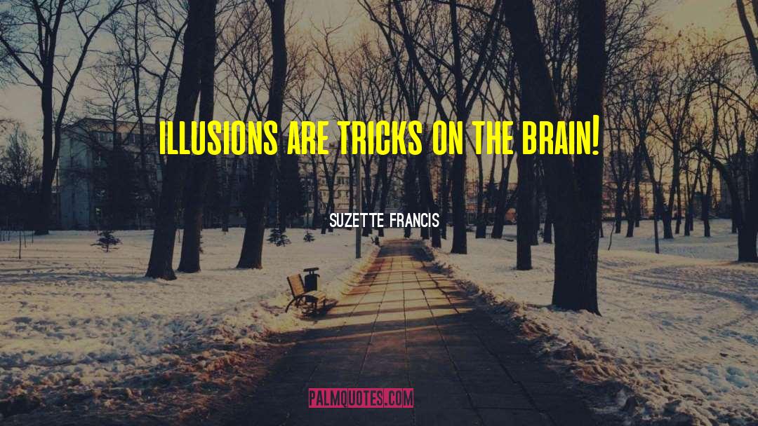 Suzette Francis Quotes: illusions are tricks on the