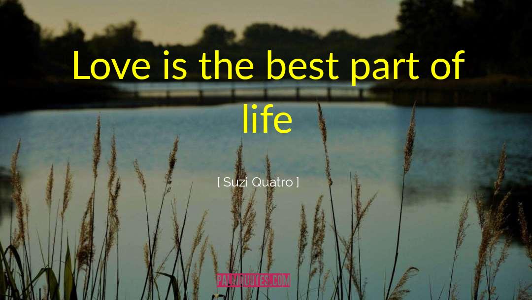 Suzi Quatro Quotes: Love is the best part
