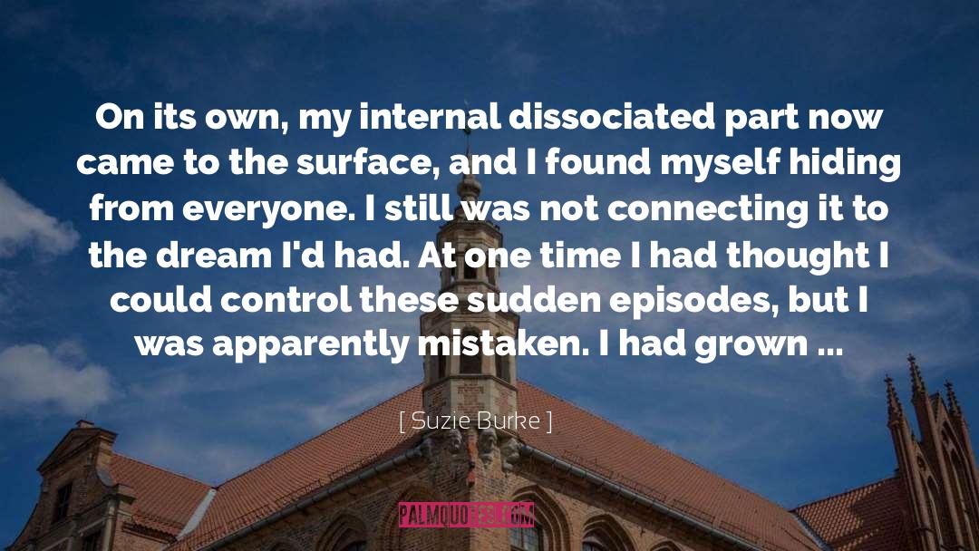 Suzie Burke Quotes: On its own, my internal