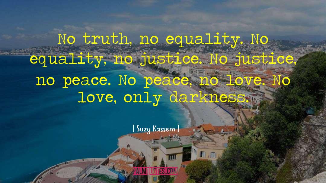 Suzy Kassem Quotes: No truth, no equality. No